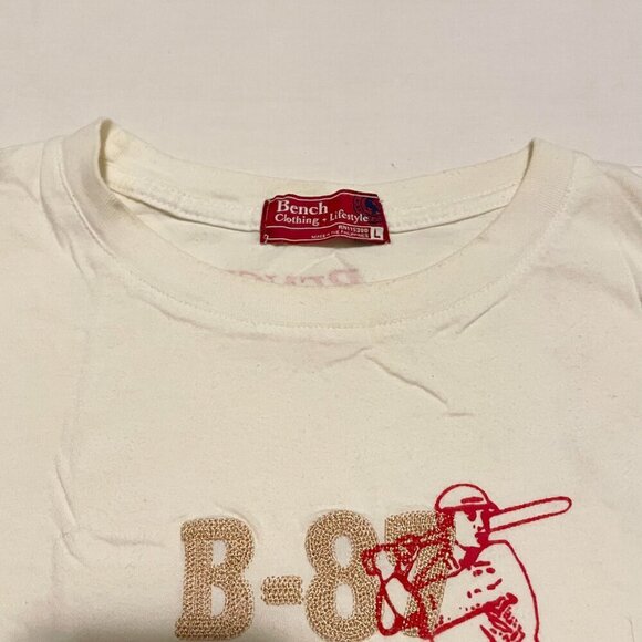 Bench Vintage Clothing Lifestlyle Tshirt Boys Kids Size Large Baseball Shirt - Picture 4 of 16
